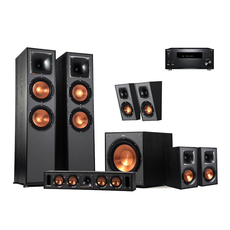 R-820F 7.1 + Onkyo TX-RZ50 Home Theater System with… | Klipsch R-820F 7.1 + Onkyo TX-RZ50 Home Theater System with… | Klipsch