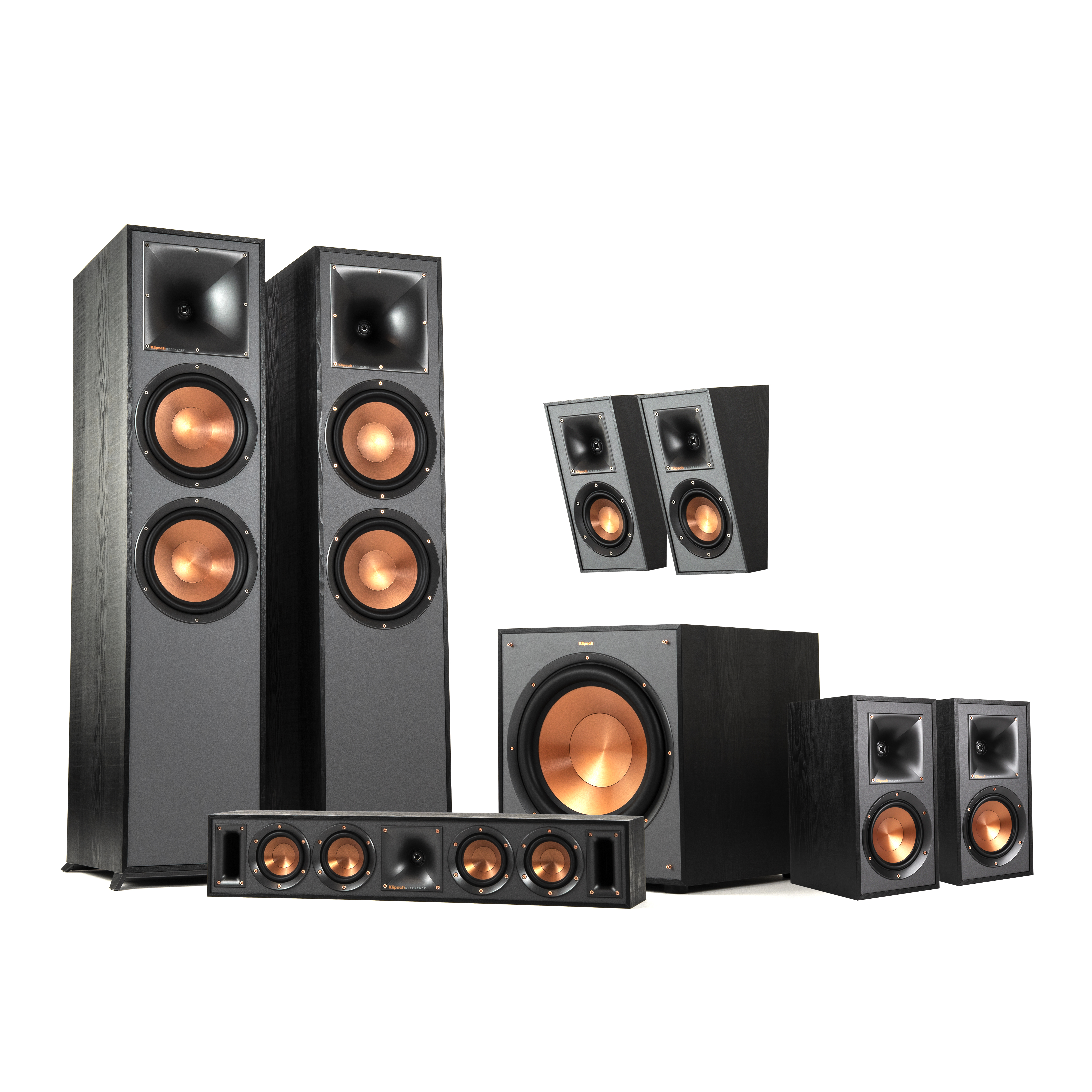 Klipsch Reference Theater 5.1 スピーカーセット Amazon.com: Klipsch Black Reference Theater Pack 5.1