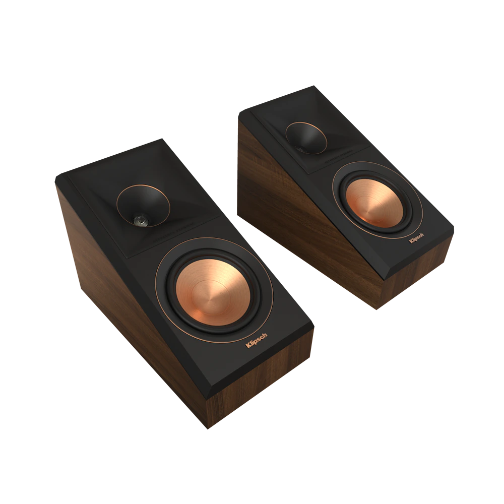 RP 500 SA II Walnut Hero Pair Grille Off