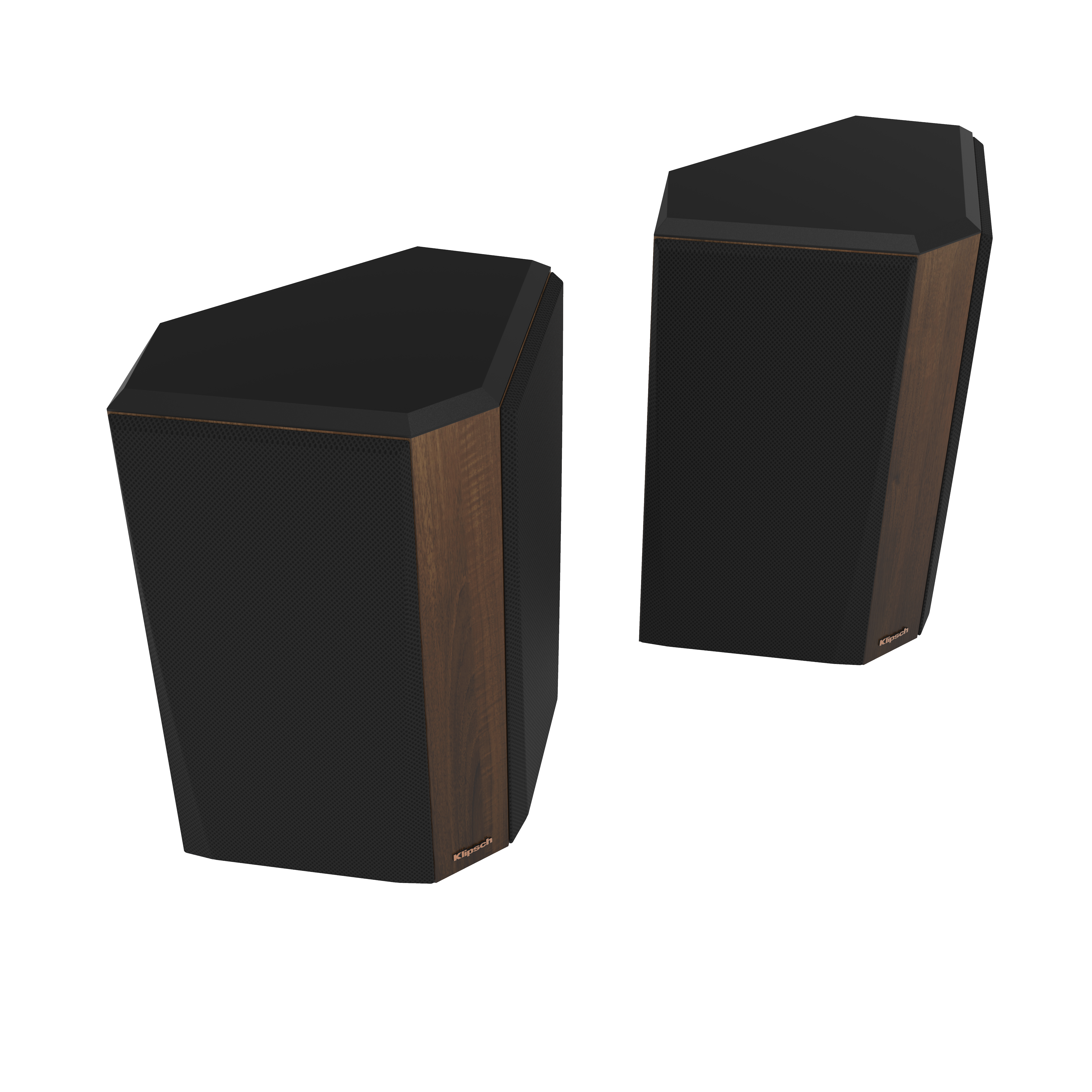 RP 502 S II Walnut Hero Pair Grille On