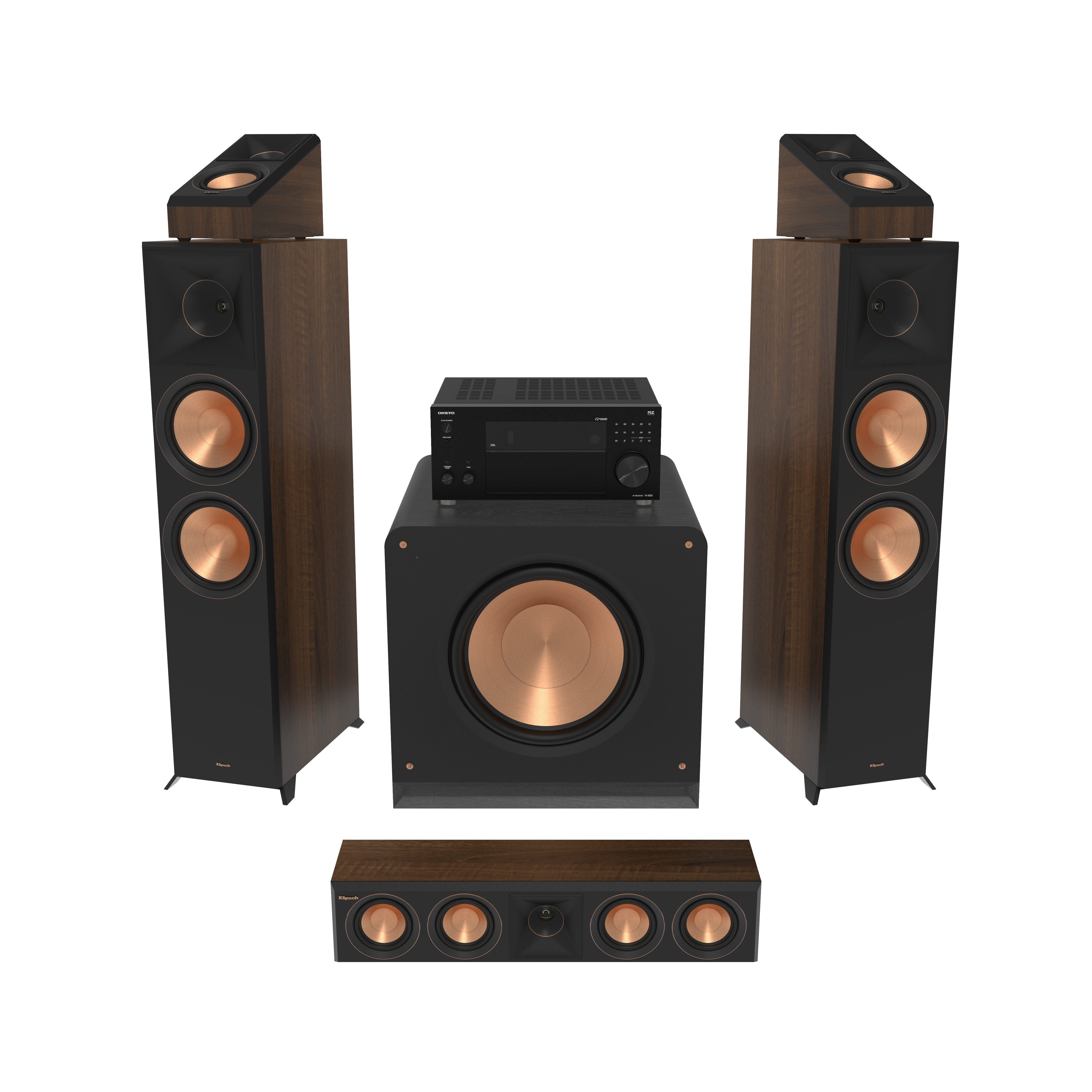 RP 8000 F II 5 1 System with TX RZ50 Walnut