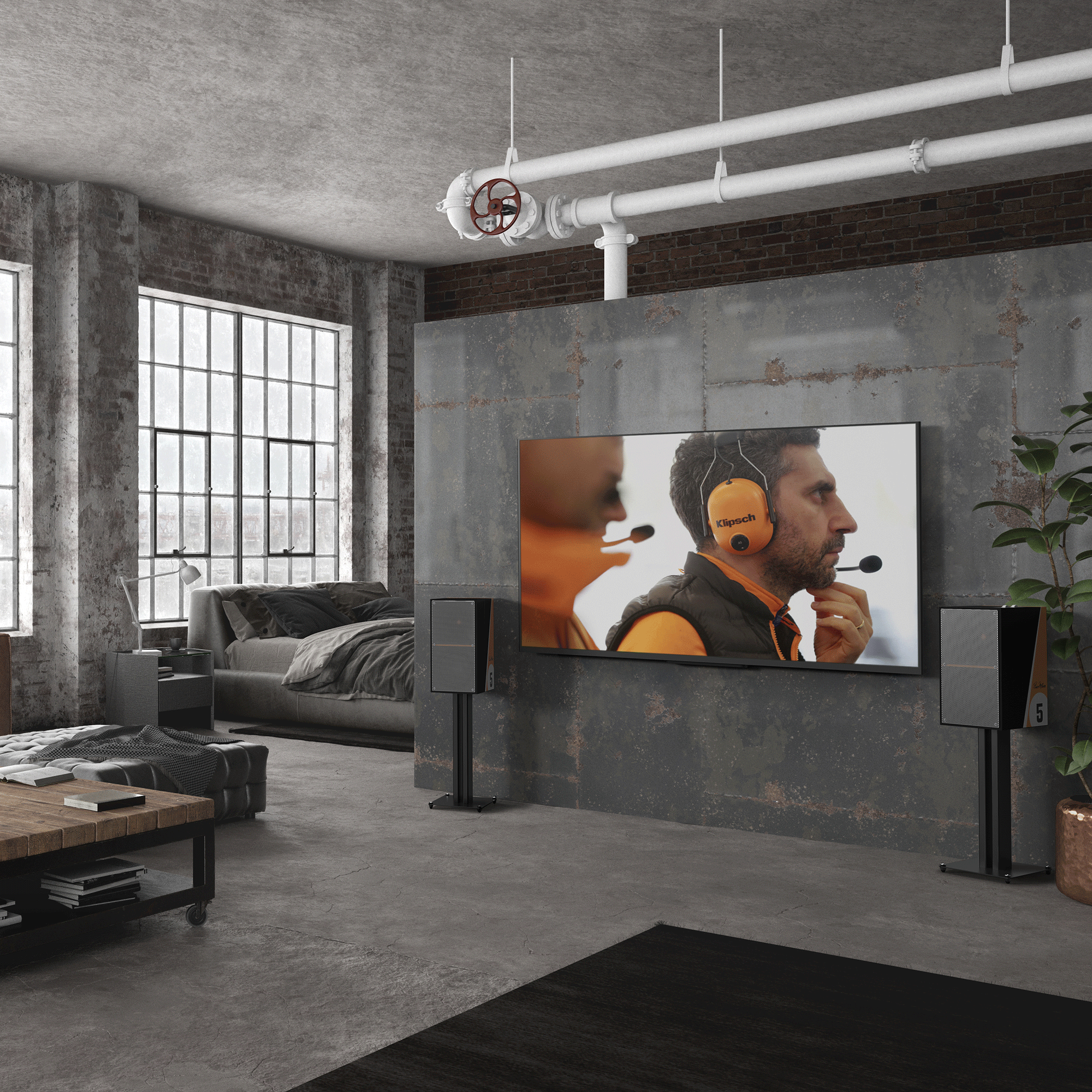 The Nines Mc Laren Beside TV in Loft