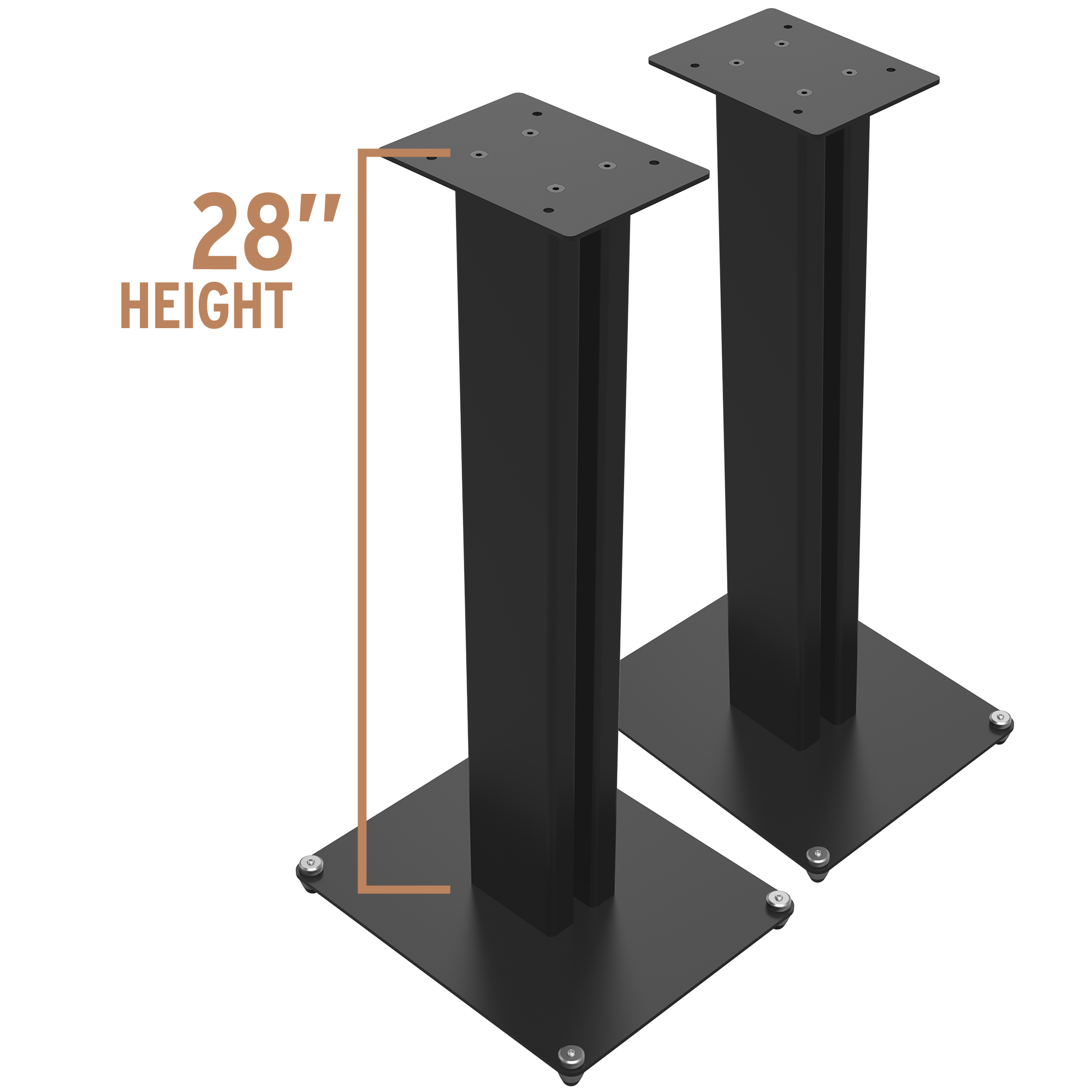 Universal Speaker Stand 28 Hero Pair Height
