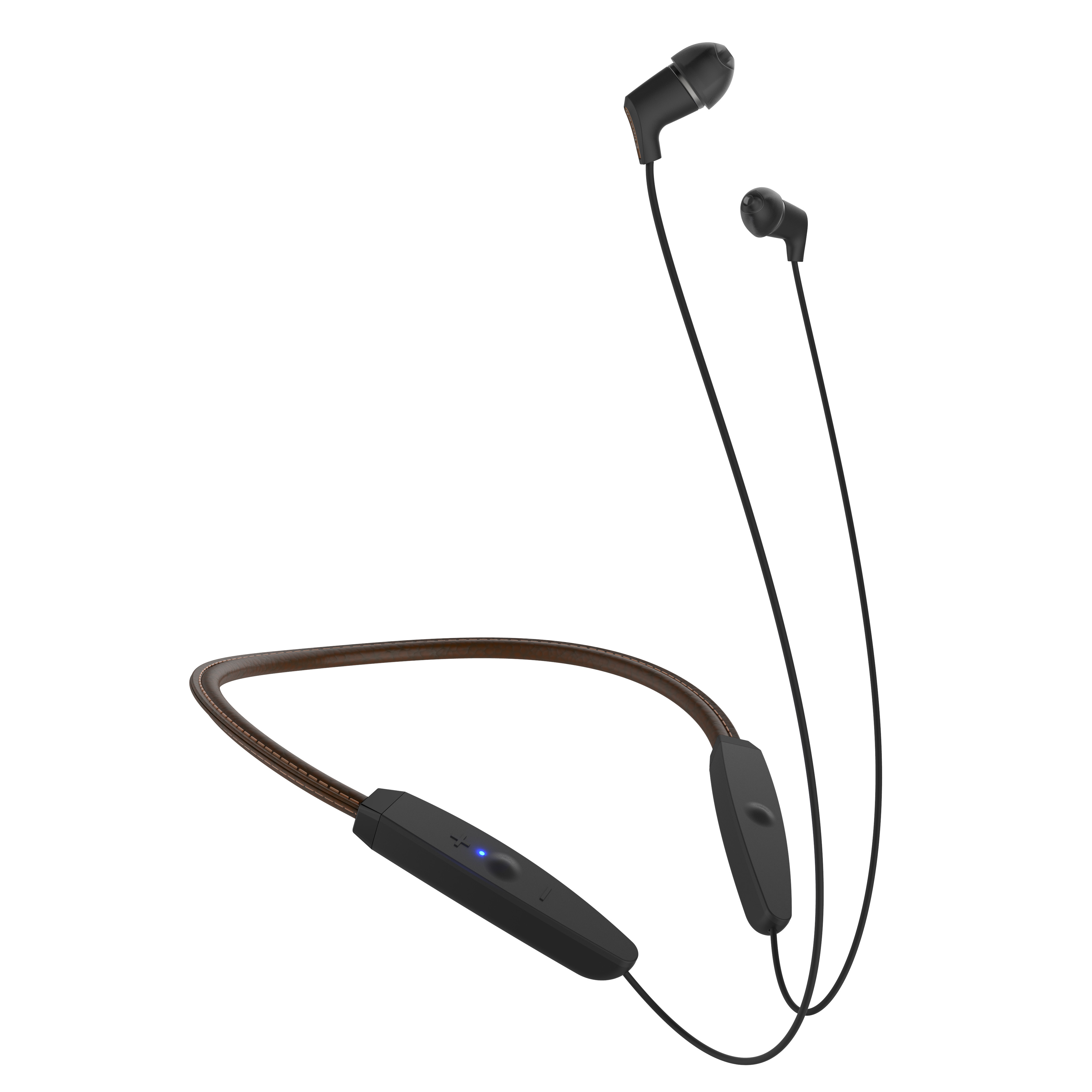 R5 Neckband Headphones Brown